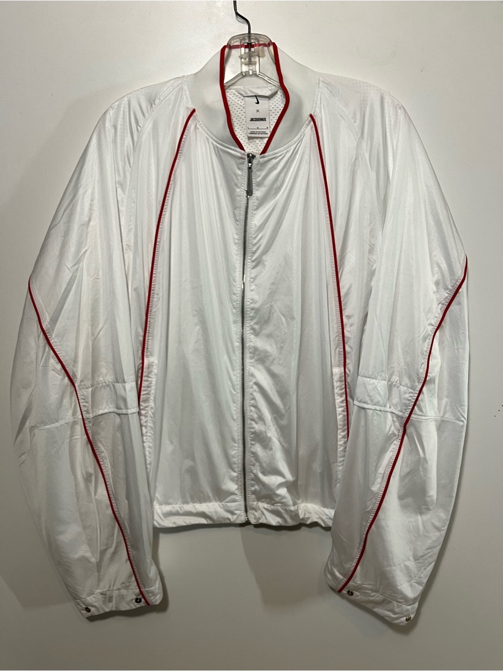 Nike x Jacquemus Full-Zip Track Jacket Red Accents Mens Large